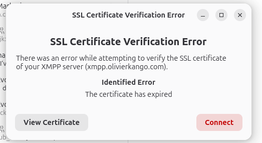 Certification Expired